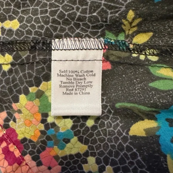 🔥 HOST PICK 🔥 Johnny Was Asymmetrical Floral Sheer Tunic Size XS - Picture 4 of 4